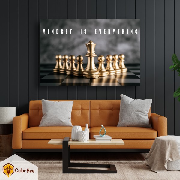 Fotodrobė "Mindset is Everything" Fotodrobės interjerui | Colorbee.lt